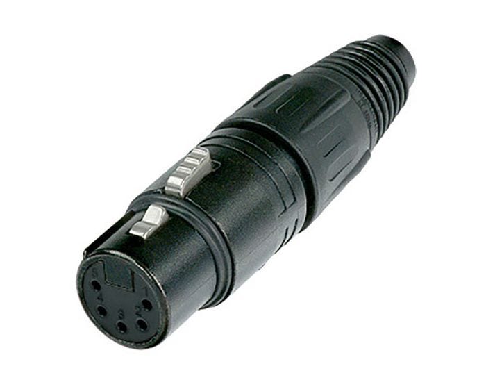 Neutrik 5-Pin XLR Female Conn Black