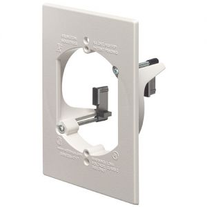 Arlington Single Gang Round Hole Mounting Bracket