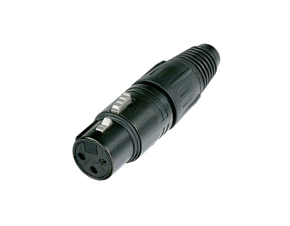 Neutrik 3-Pin XLR Female Conn Black